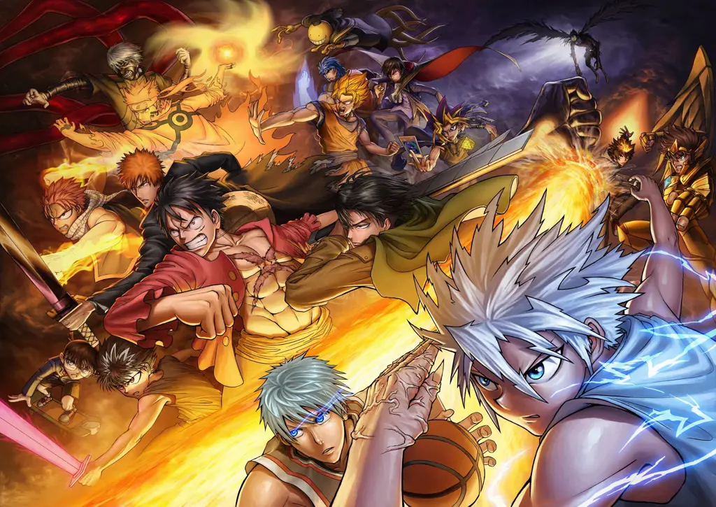 Dunia Anime yang Menarik Gambar berbagai karakter anime