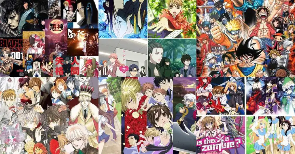 Beragam Genre Anime HD Gambar berbagai genre anime