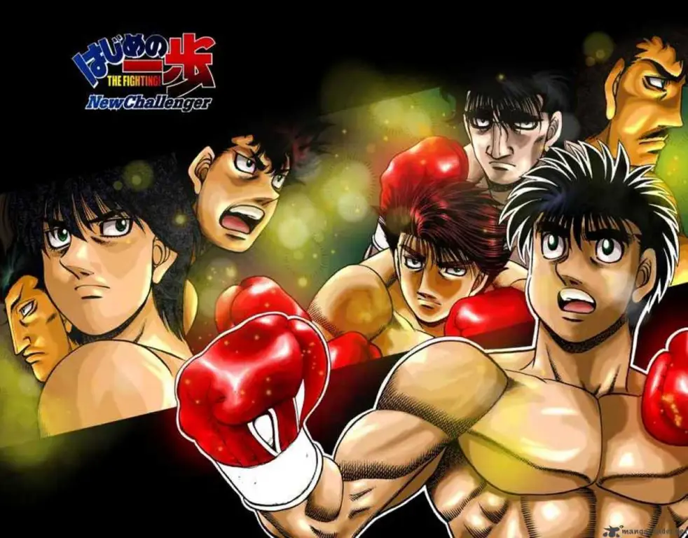 Pertandingan tinju sengit dalam anime Hajime no Ippo Cuplikan adegan anime Hajime no Ippo yang menegangkan