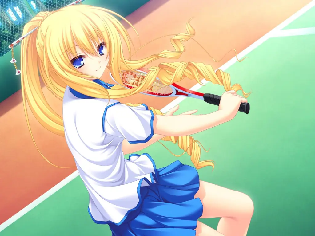 Kegembiraan dan semangat dalam olahraga Gadis-gadis anime lucu bermain olahraga