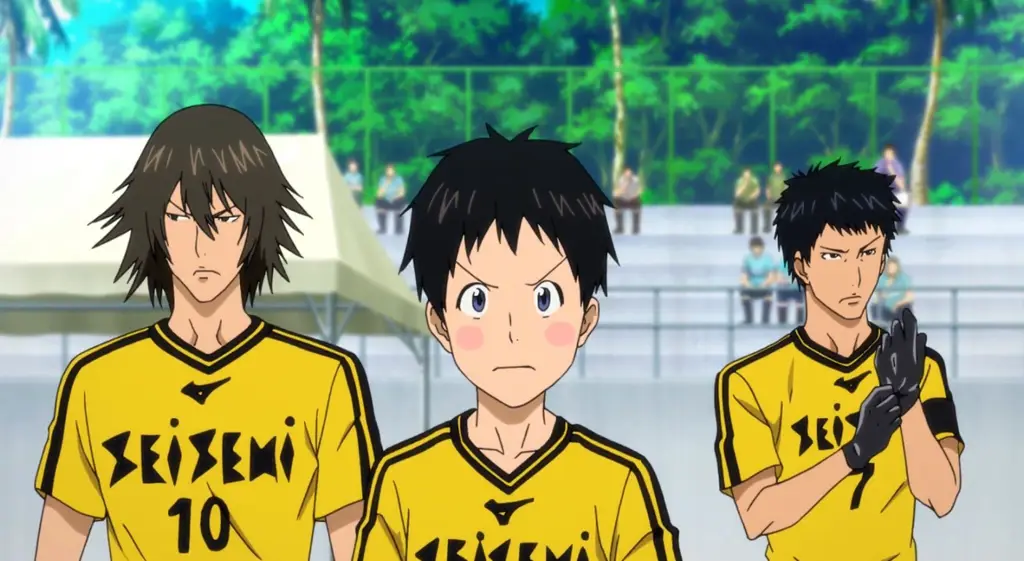 Adegan Anime Olahraga yang Menarik Gambar adegan anime olahraga yang menegangkan