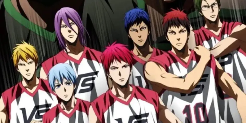 Pertandingan Basket yang Menegangkan Adegan pertandingan basket Kuroko's Basketball yang menegangkan