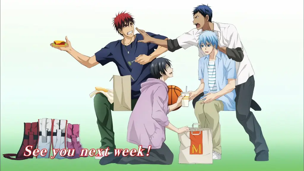 Adegan lari dalam anime Kuroko no Basket
