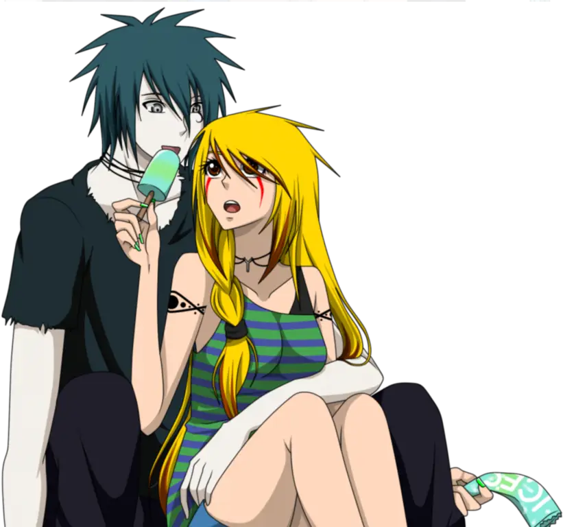 Gambar yang menampilkan beberapa pasangan romantis dari berbagai anime Pasangan romantis dalam anime