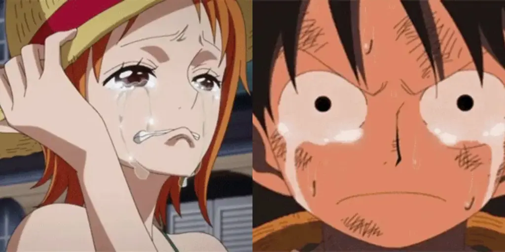 Ekspresi karakter yang mendalam Momen emosional karakter One Piece