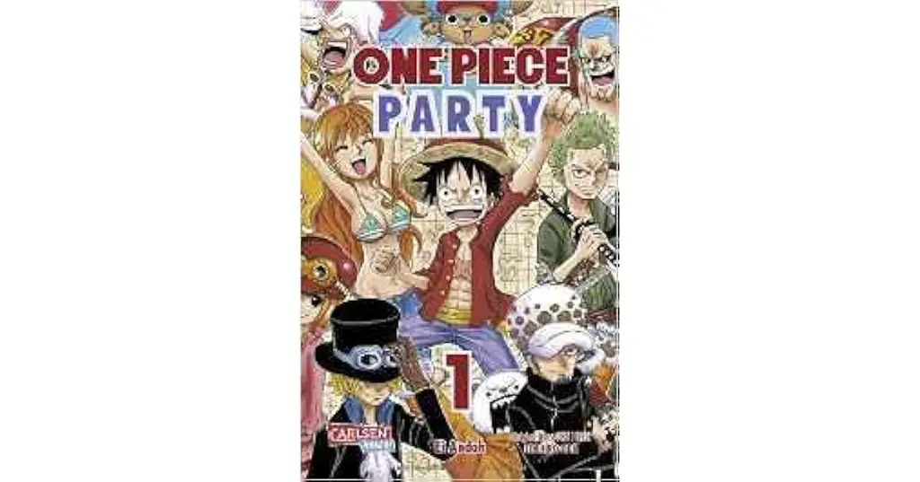Menonton One Piece bersama teman-teman lebih seru! Gambar sekelompok orang menonton One Piece bersama-sama.