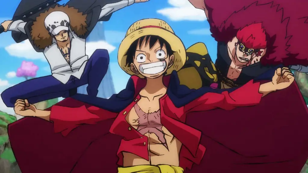 Luffy dan kru menghadapi tantangan baru Screenshot episode terbaru One Piece yang menampilkan Luffy dan kru Topi Jerami