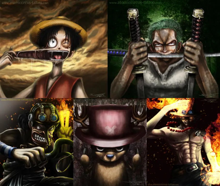 Prediksi dan teori penggemar One Piece Gambar fan art One Piece yang menampilkan prediksi penggemar