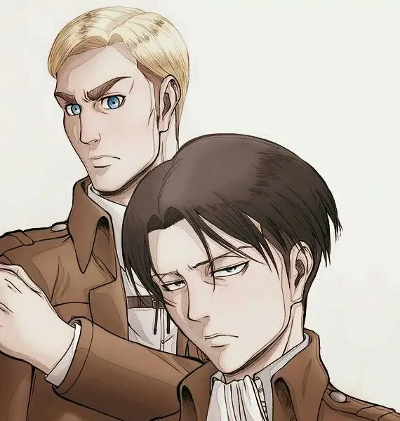 Gambar Levi dan Erwin dari Attack on Titan