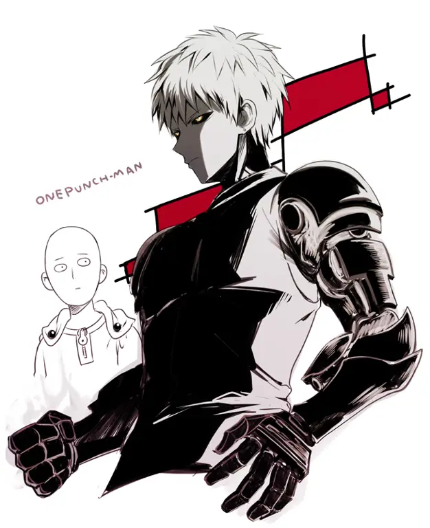Persahabatan Saitama dan Genos Saitama dan Genos dalam fanart