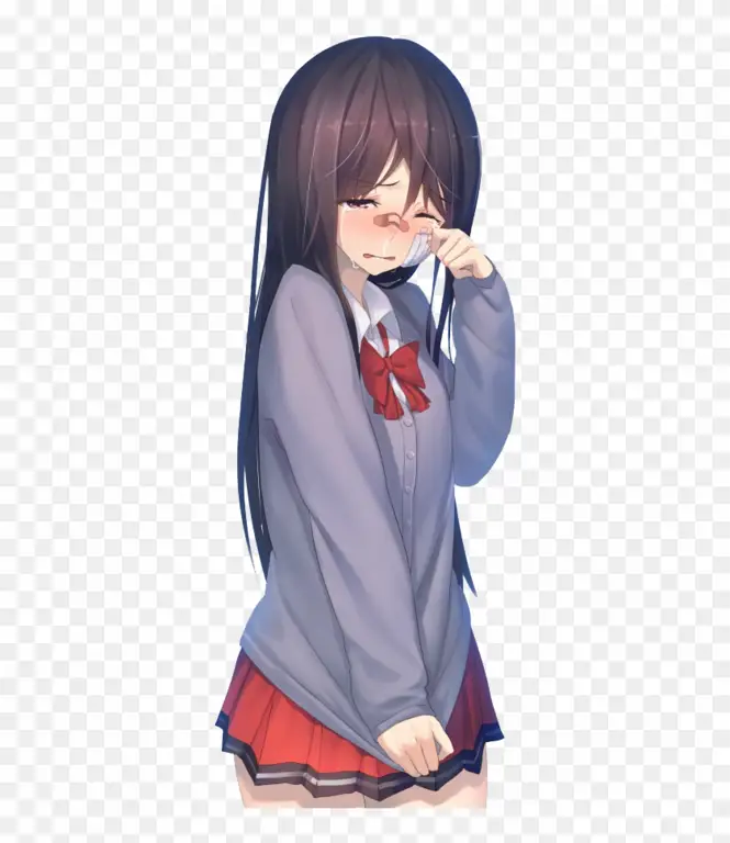 Emosi yang Terpancar dari Anime Galau Karakter anime yang menangis dan sedih