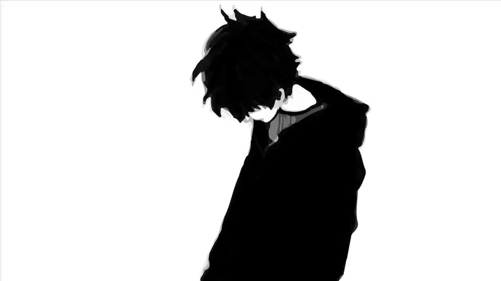 Air Mata yang Menceritakan Segalanya Gambar seorang anak laki-laki anime yang menangis sendirian