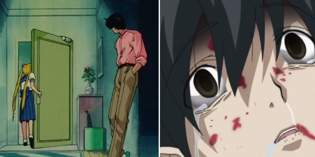 Momen Perpisahan yang menyakitkan Gambar pasangan anime yang sedang bertengkar dan putus
