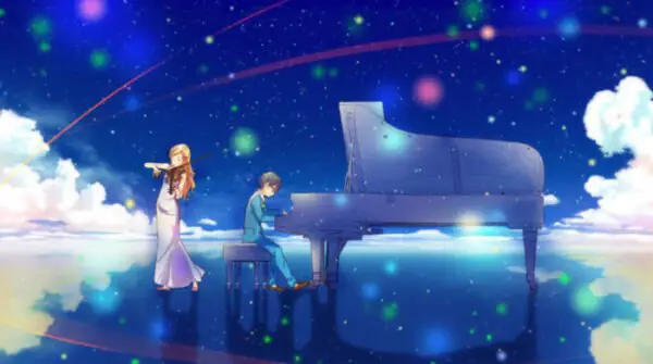 Adegan Romantis dan Sedih dalam Anime Gambar adegan romantis sedih dari anime.