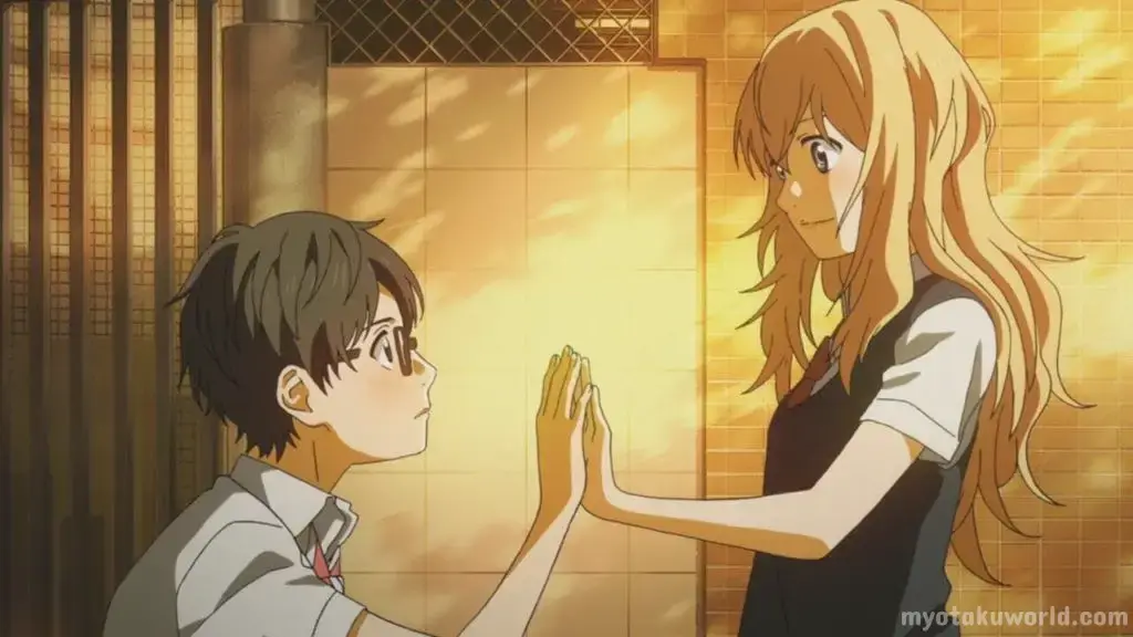Adegan Sedih dalam Anime Romantis Adegan anime romantis yang sedih