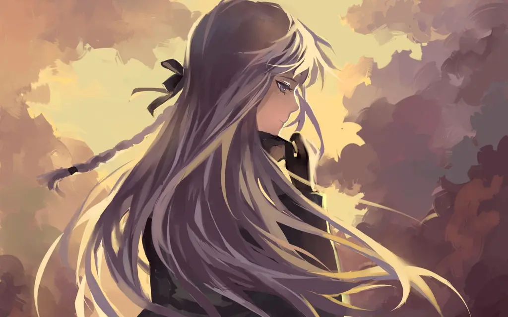 Kesedihan yang mendalam dalam cerita anime pendek Gambar seorang gadis anime yang terlihat sedih