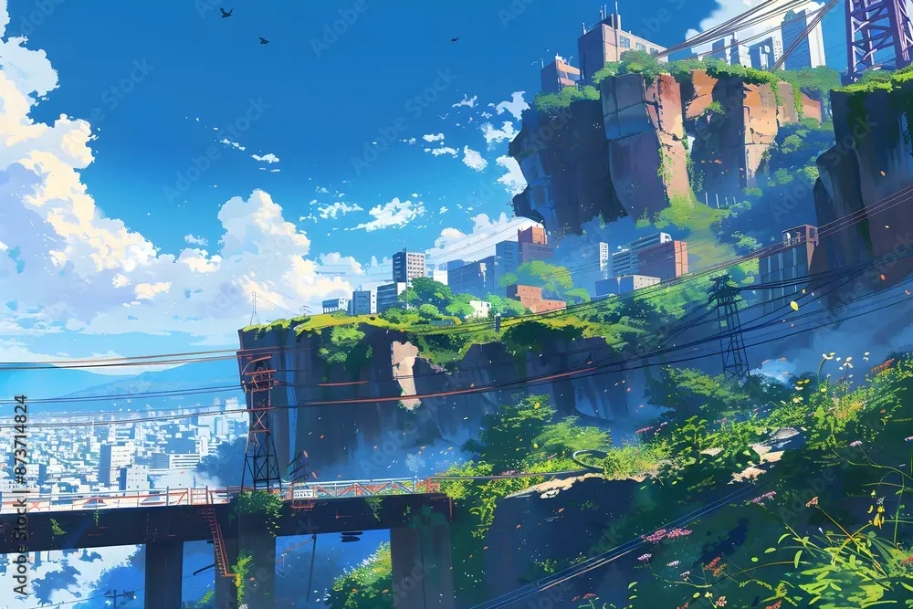 Pemandangan indah dalam film anime pendek