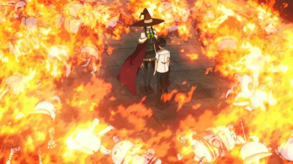 Pertarungan Sihir yang Menakjubkan Gambar pertarungan sihir anime yang epik