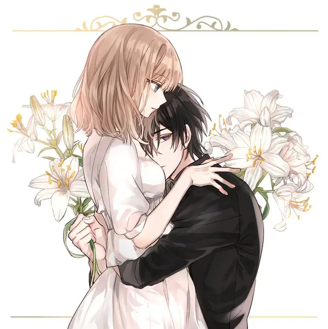 Pasangan anime sihir yang romantis Pasangan anime sihir yang romantis
