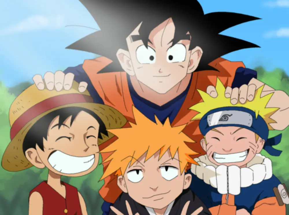 Menikmati Anime Gambar orang menonton anime