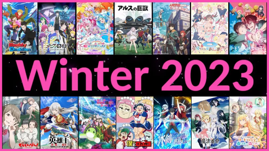 Anime Musim Dingin 2023 Gambar berbagai anime yang rilis musim dingin 2023