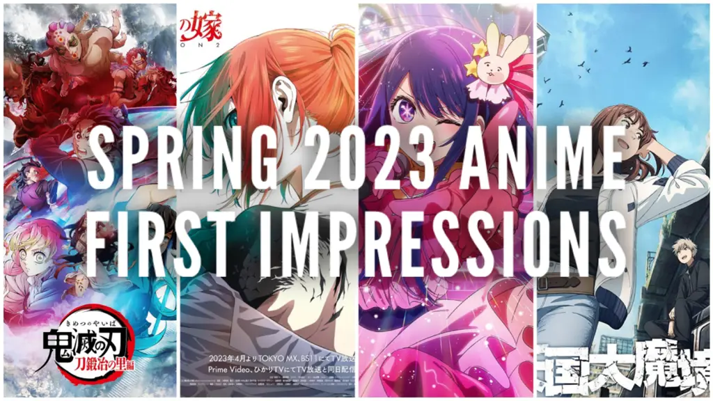 Anime Musim Semi 2023 Gambar berbagai anime yang rilis musim semi 2023