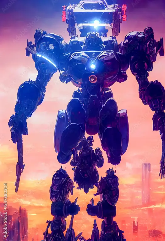 Momen pertarungan robot yang menegangkan Adegan pertarungan robot anime jadul