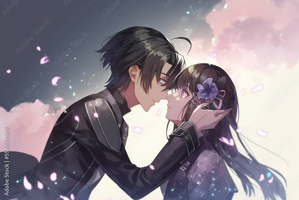Ekspresi cinta dalam anime Gambar karakter anime yang sedang jatuh cinta