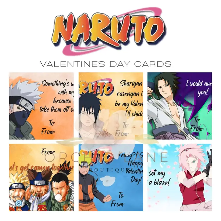 Valentine Anime Gambar tema Valentine dengan karakter anime