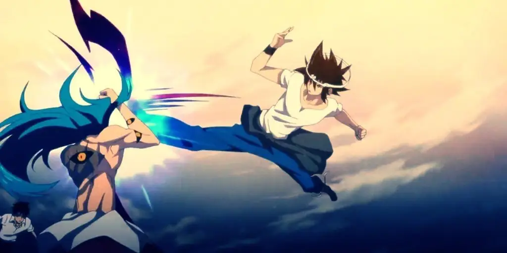 Pertarungan di Lingkungan Sekolah Karakter anime bertarung di sekolah