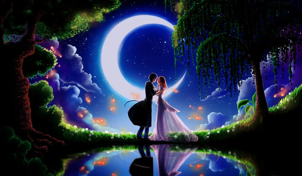 Pasangan Anime Lucu dan Romantis Gambar pasangan anime yang lucu dan menggemaskan