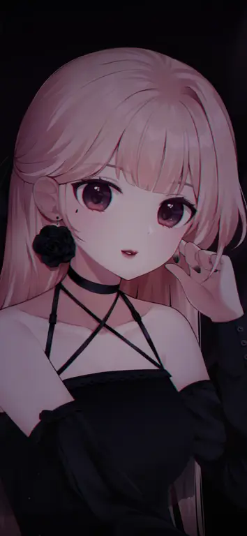 Ilustrasi gadis anime imut Gadis anime yang lucu