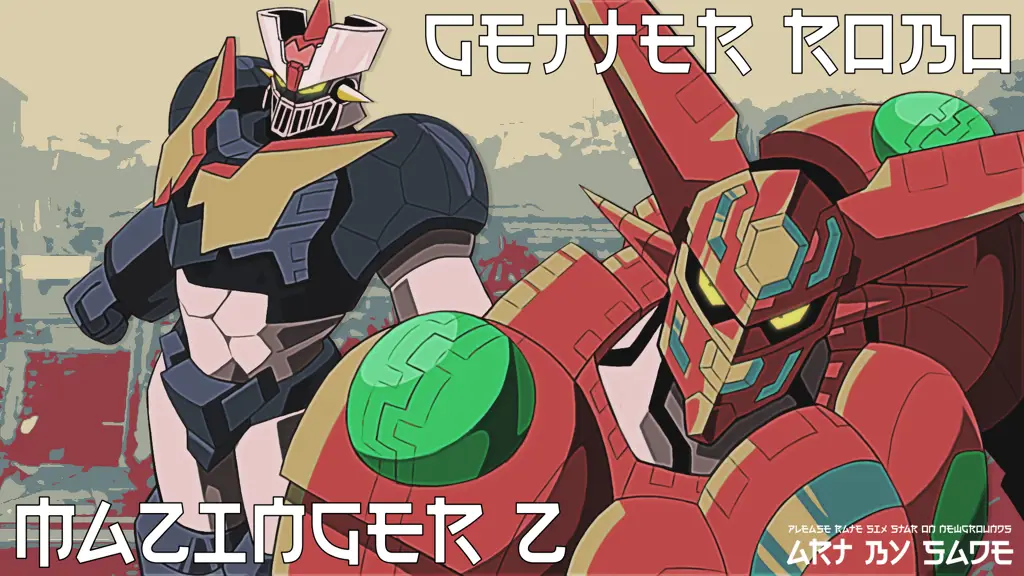 Gambar Mazinger Z dan Getter Robo