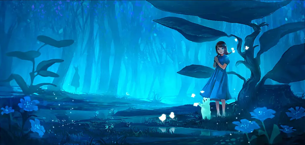 Anime Fantasy 2023: Petualangan di Dunia Magis Pemandangan alam magis yang indah dalam anime