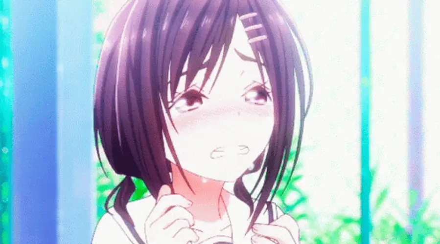 Ekspresi sedih karakter anime Adegan karakter anime menangis