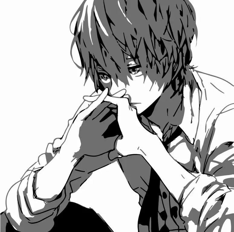 Ekspresi kesedihan karakter anime Gambar karakter anime yang menangis
