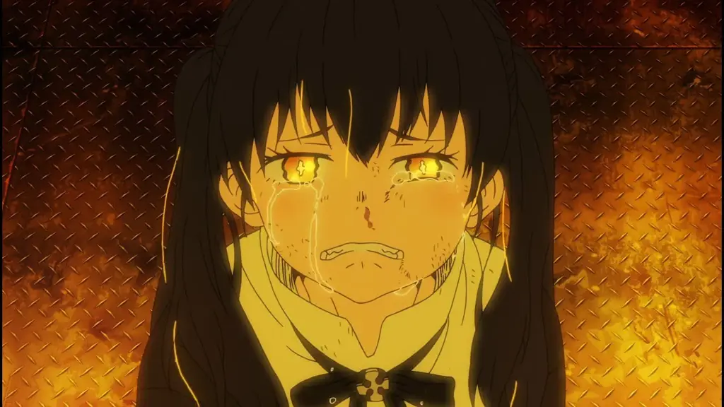 Air mata yang mewakili emosi yang mendalam Karakter anime sedih yang sedang menangis
