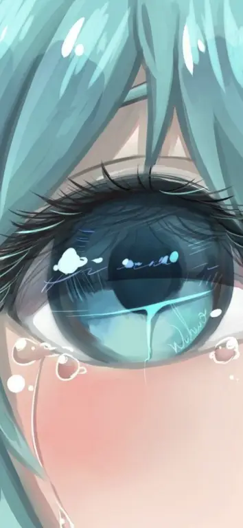 Ekspresi sedih para karakter anime Karakter anime yang sedang menangis