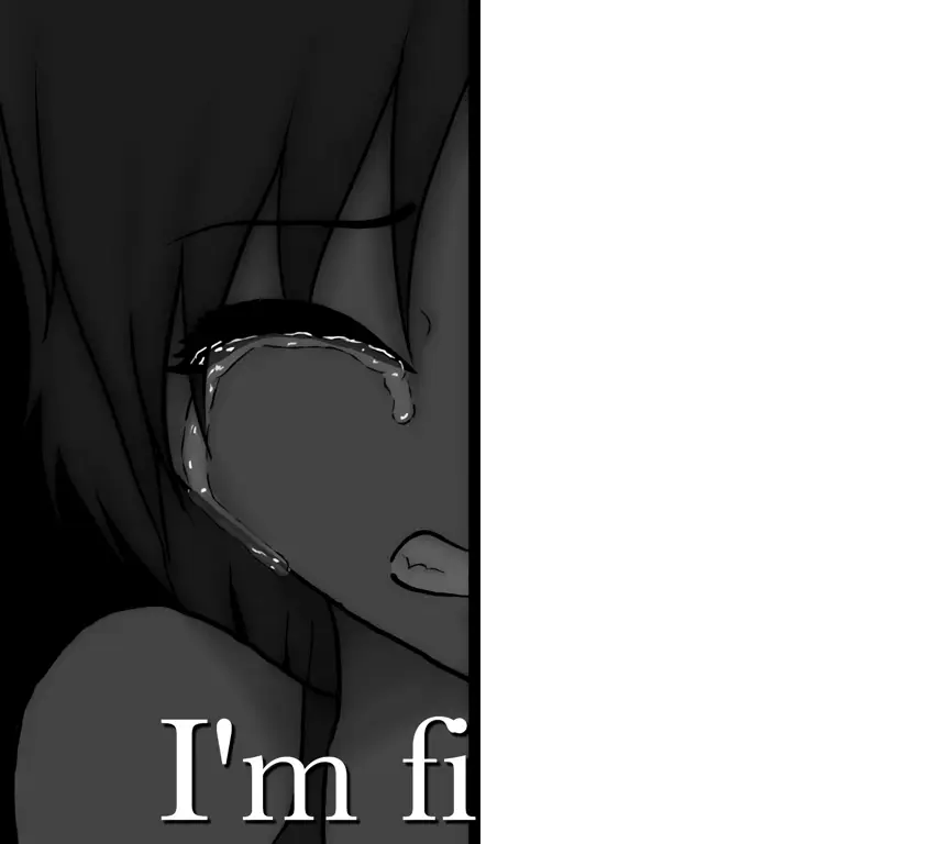 Ekspresi emosional karakter anime Karakter anime yang menangis