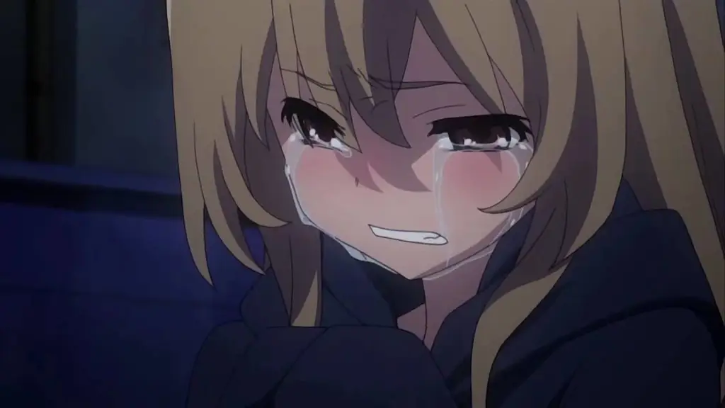Ekspresi kesedihan yang mendalam dalam anime Karakter anime yang sedang menangis