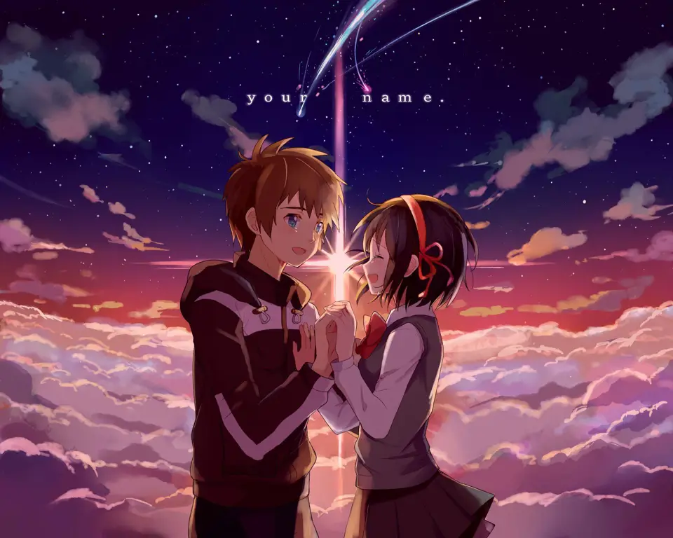 Pemandangan Romantis Anime Pemandangan indah dalam anime romance