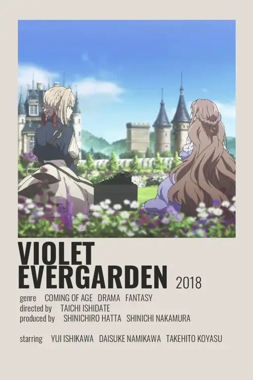 Violet Evergarden: Perjalanan emosional mencari arti cinta Poster film anime Violet Evergarden.