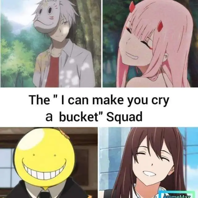 Karakter Anime yang Sedih Gambar karakter anime yang menangis