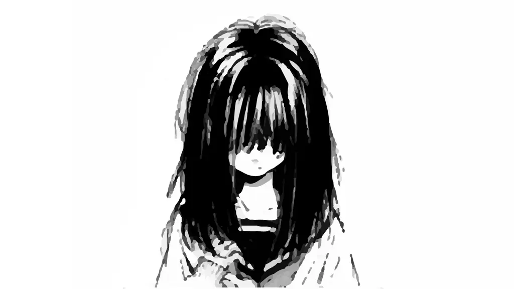 Gambar Anime Galau Ilustrasi gadis anime yang terlihat sedih