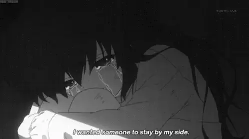 Ekspresi sedih dalam anime Gambar gadis anime yang menangis sedih