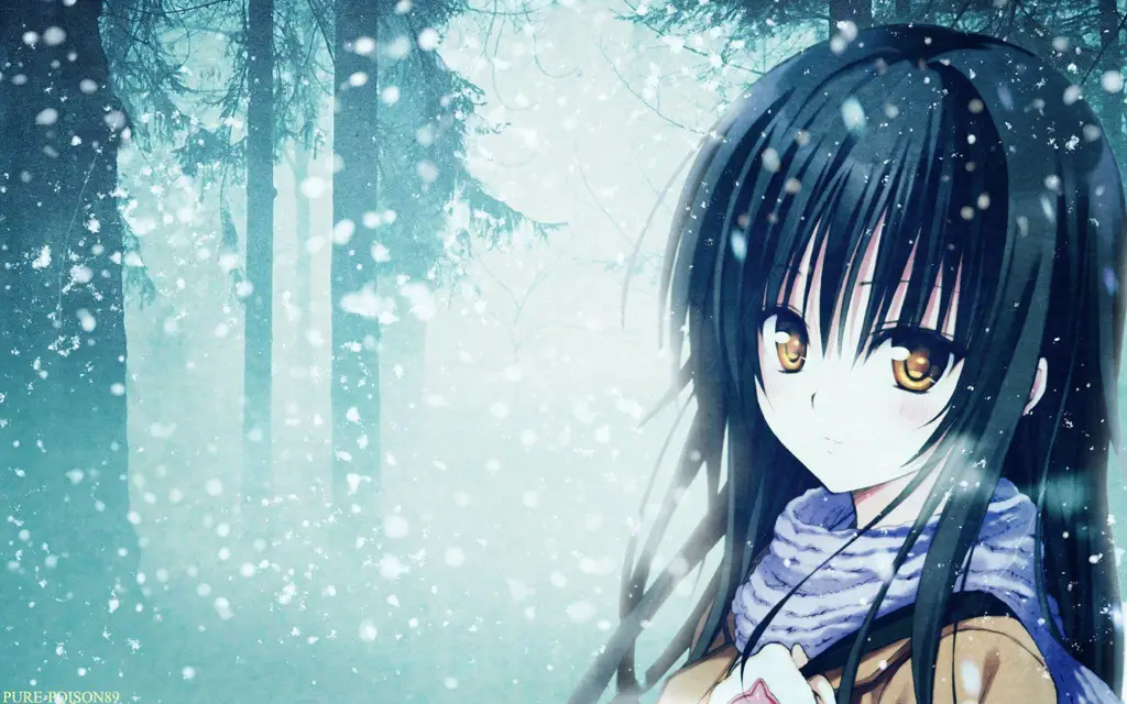 Kesedihan yang Tergambar Dalam Anime Gambar seorang gadis anime yang terlihat sedih dan galau