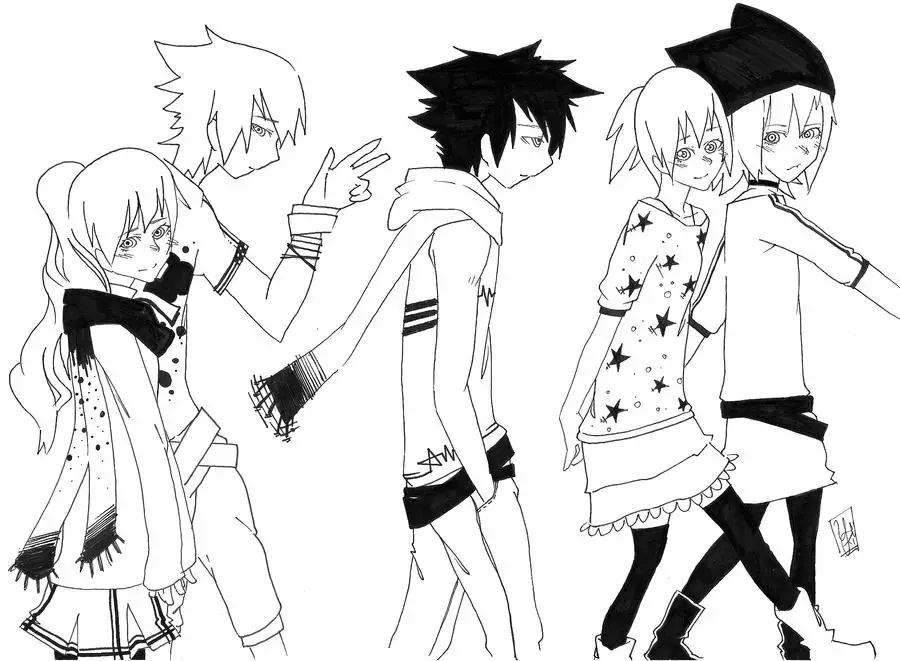 Menikmati film anime bersama teman Teman-teman menonton film anime bersama