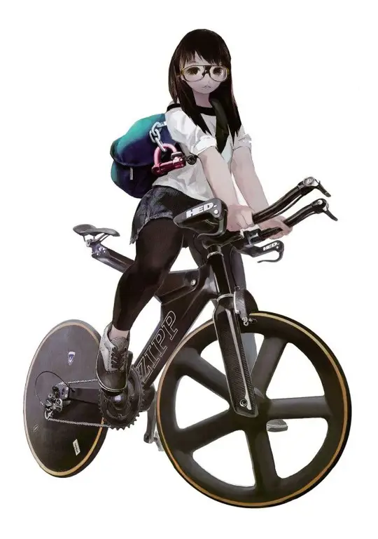 Ilustrasi Anime Balap Sepeda Ilustrasi anime balap sepeda dengan gaya art yang menarik
