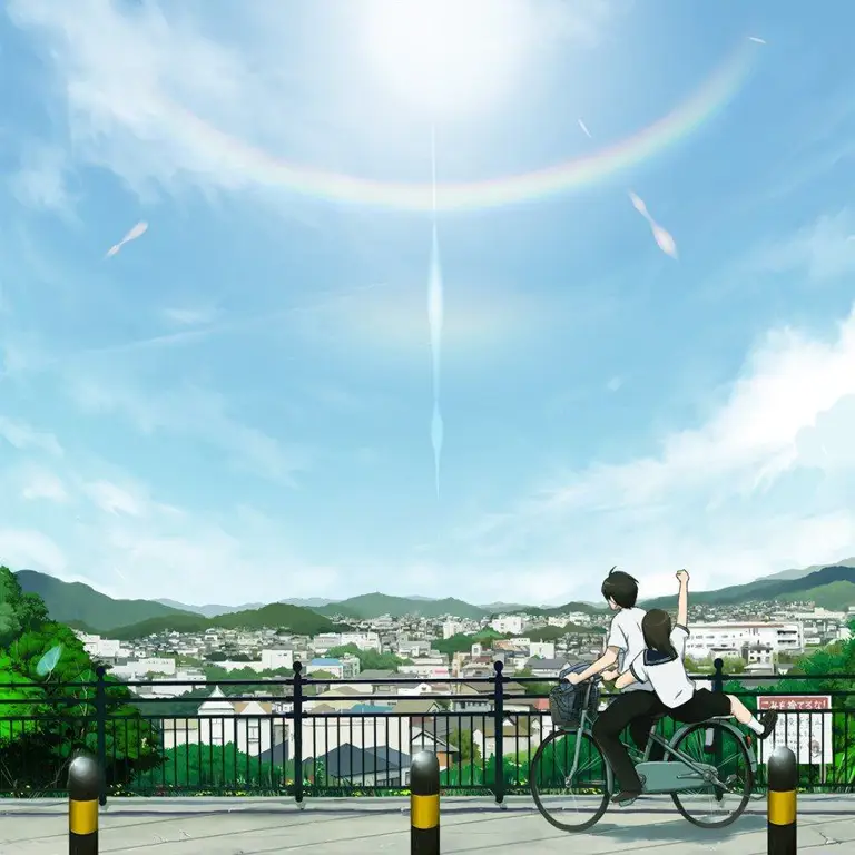 Keindahan alam dalam anime bertema sepeda Pemandangan indah yang dilewati oleh pesepeda anime