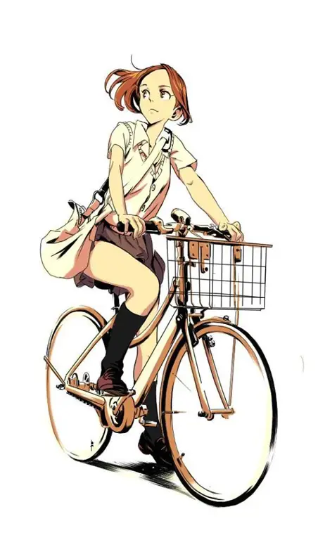 Beragam Sepeda dalam Anime Karakter anime sedang bersepeda dengan berbagai jenis sepeda